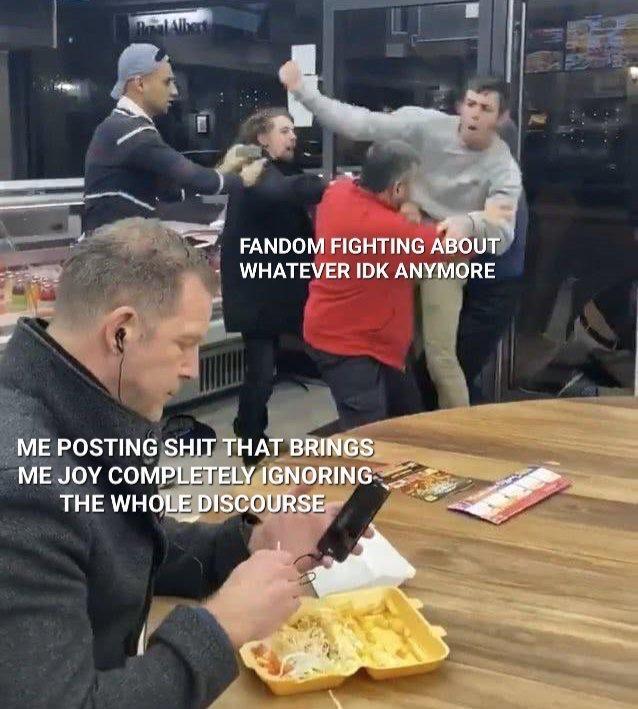 FANDOM FIGHTING WHATEVER IDK AN