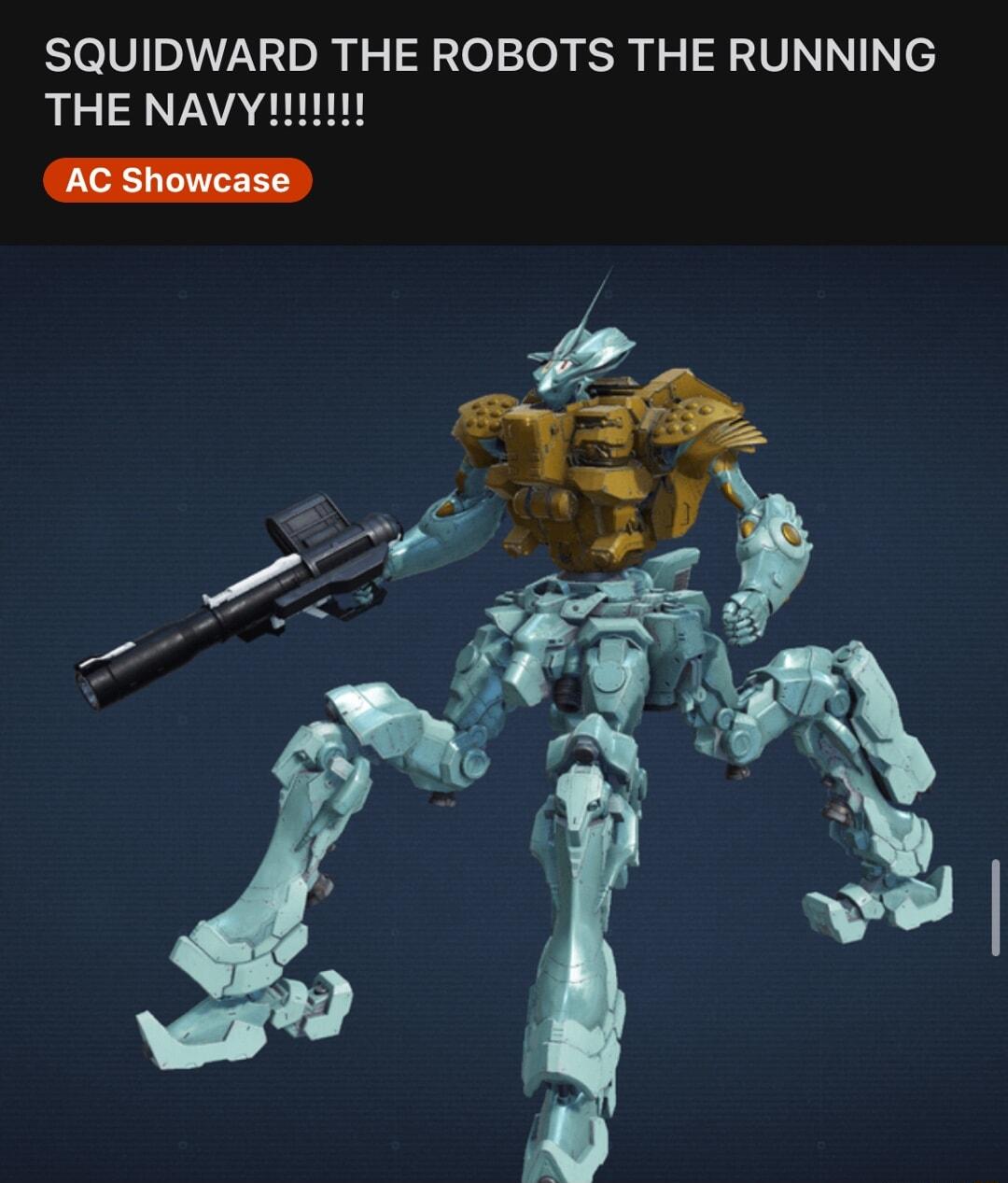 SQUIDWARD THE ROBOTS THE RUNNING THE NAVY1n