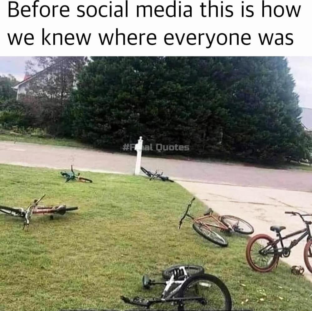 Before social media this is how we knew where everyone was