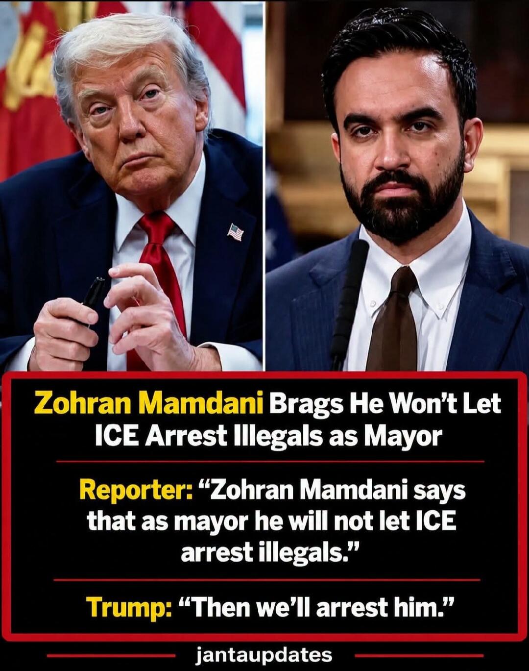 Zohran Mamdani Brags He Won't Let ICE Arrest Illegals as Mayor. Reporter: 