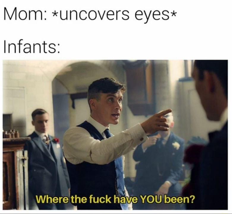 Mom uncovers eyesx Infants