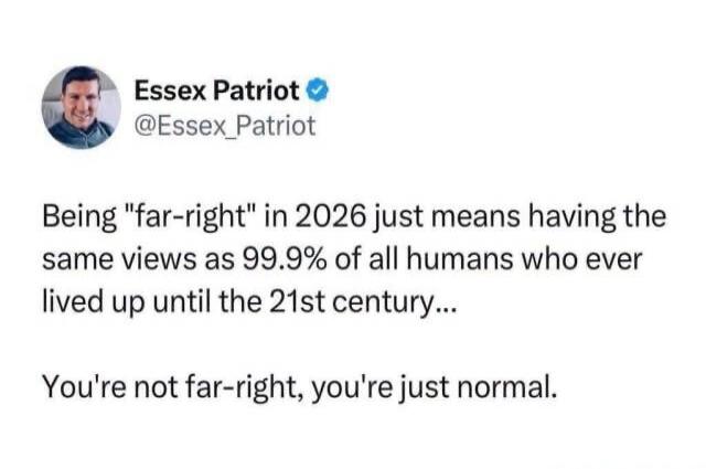 Essex Patriot @Essex_Patriot Being 