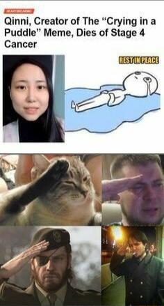 Qinni Creator of The Crying in a Puddle Meme Dies of Stage 4 Cancer