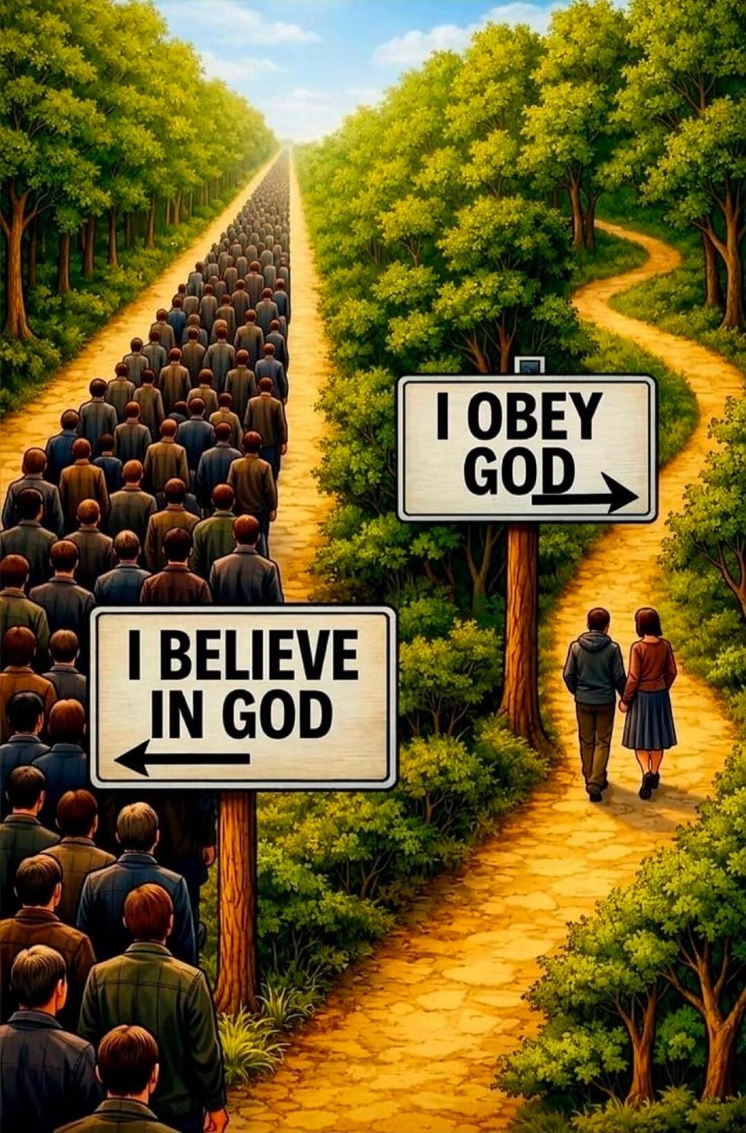 I BELIEVE IN GOD
I OBEY GOD