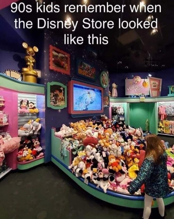 90s kids remember when the Disney Store looked like this