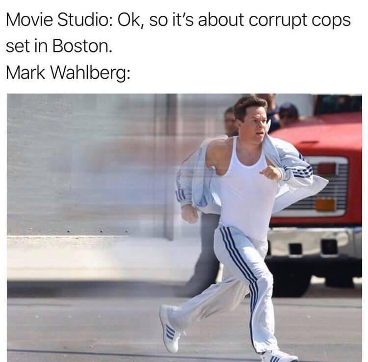Movie Studio Ok so its about corrupt cops set in Boston Mark Wahlberg