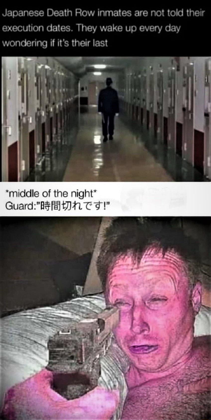 Japanese Death Row inmates are not told their execution dates They wake up every day wondering if its their last middle of the night GuardBsftIN T 1