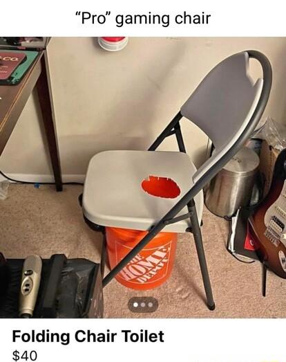 Pro gaming chair Folding Chair Toilet 40