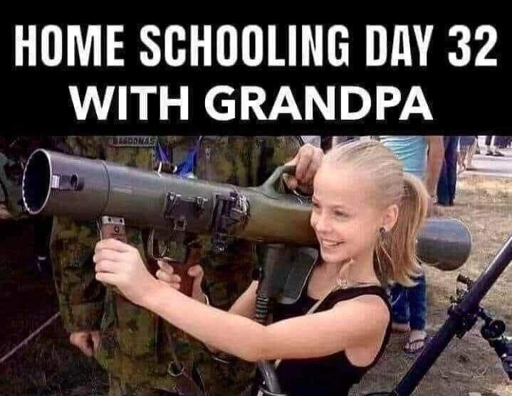 HOME SCHOOLING DAY 32 WITH GRANDPA