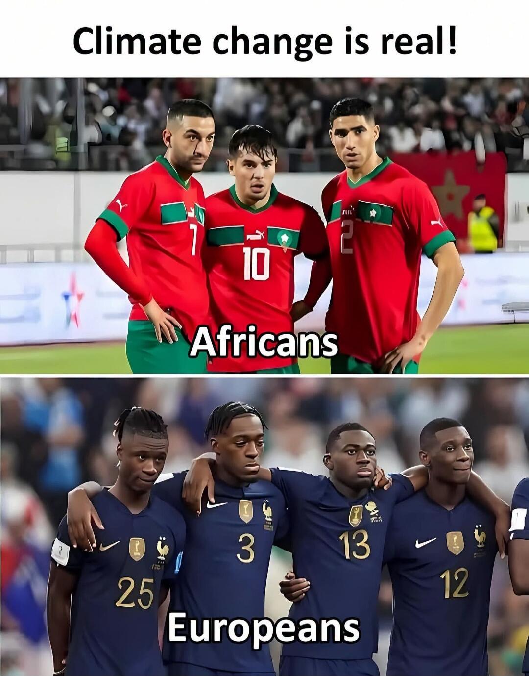 Climate change is real! Africans Europeans
