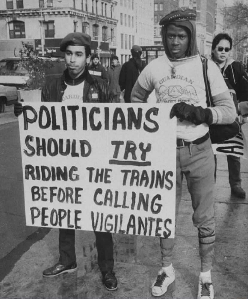 POLITICIANS SHOULD TRY RIDING THE TRAINS BEFORE CALLING PEOPLE VIGILANTES