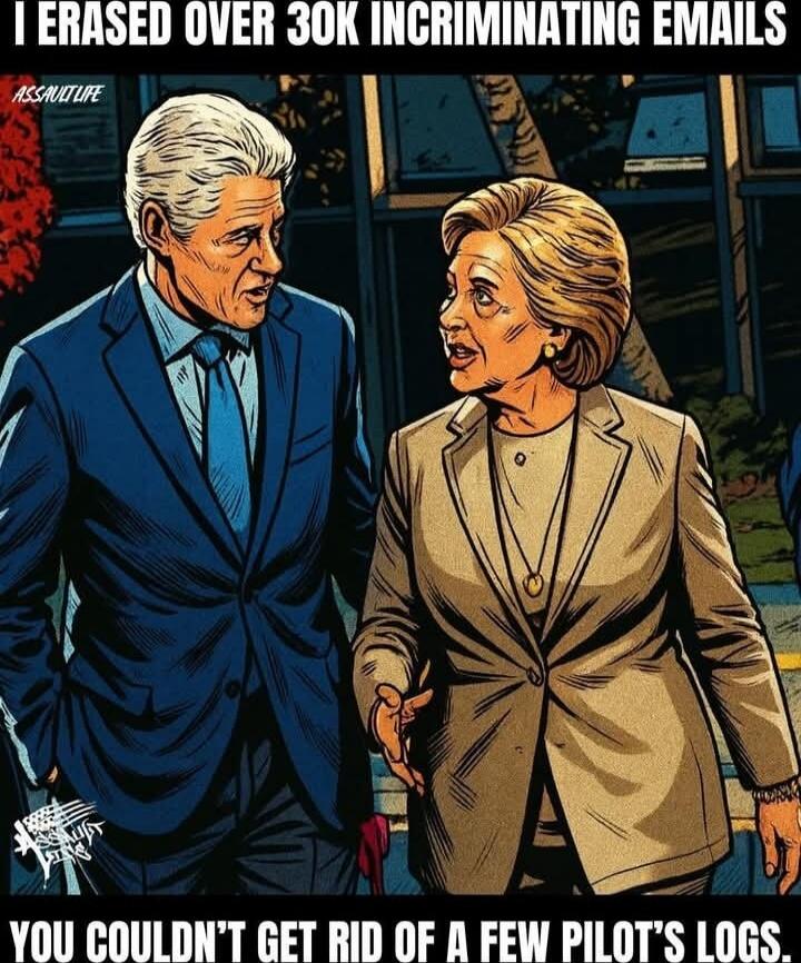 I ERASED OVER 30K INCRIMINATING EMAILS
YOU COULDN'T GET RID OF A FEW PILOT'S LOGS.