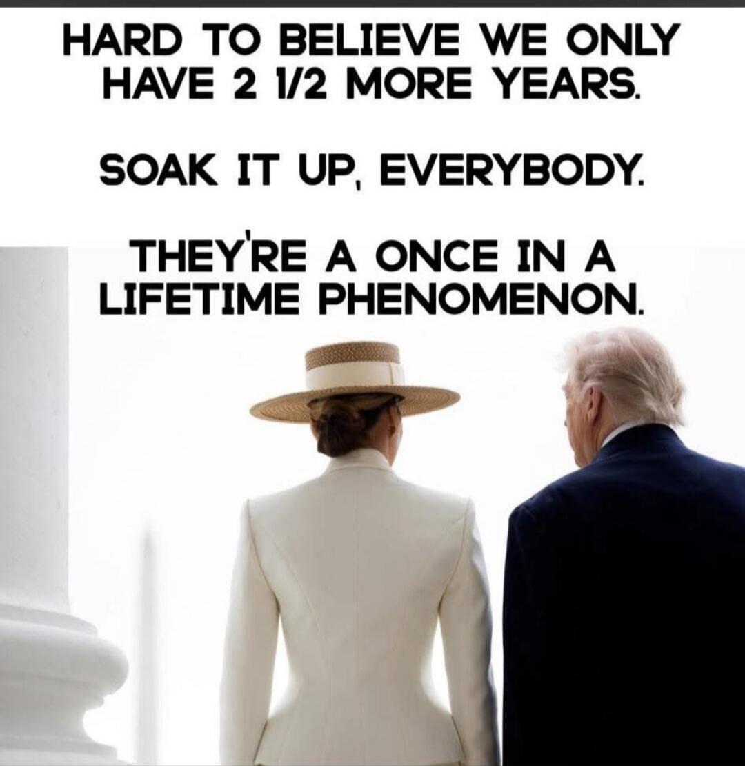 HARD TO BELIEVE WE ONLY HAVE 2 1/2 MORE YEARS. SOAK IT UP, EVERYBODY. THEY'RE A ONCE IN A LIFETIME PHENOMENON.