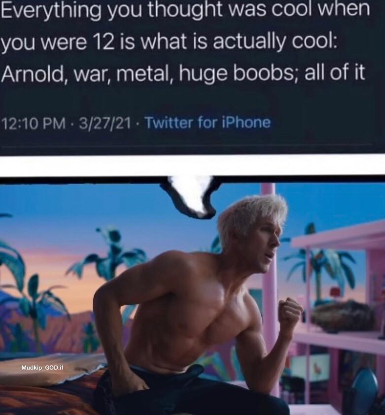 Everything you thought was cool when VoA PATRW E IS G VE A olelel Arnold war metal huge boobs all of it
