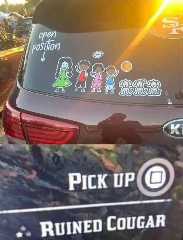 open position -> (stick figure family) Pick Up Ruined Cougar