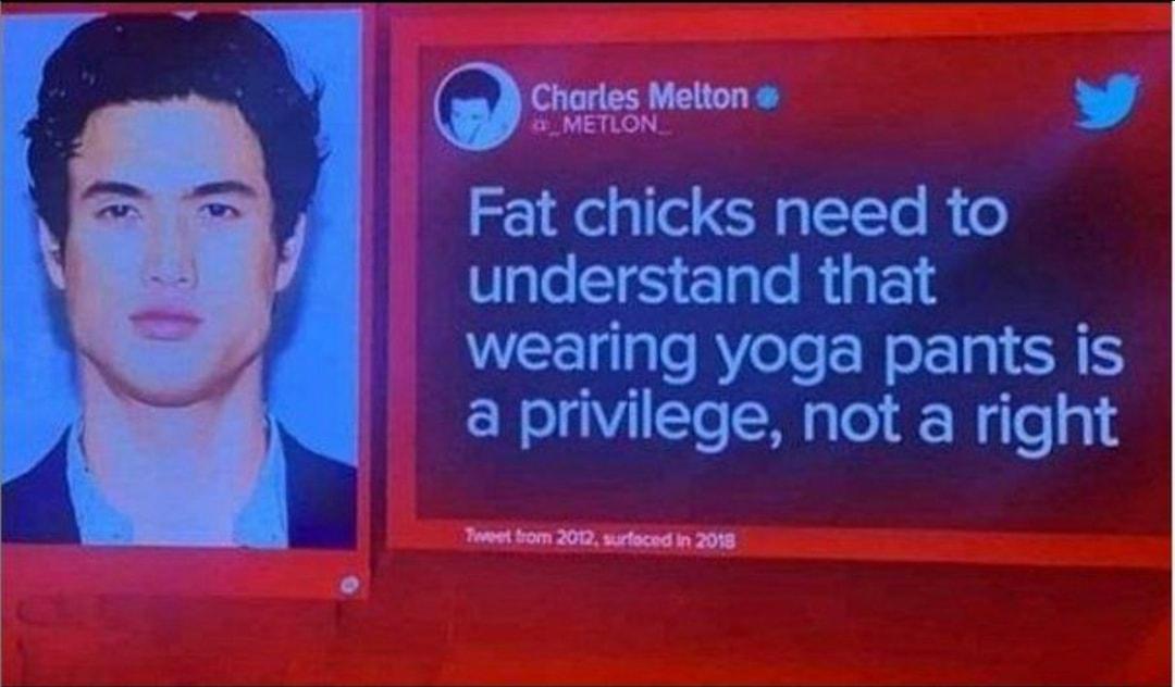 O ol v 5G 19ely R T R o Vle v Tale RigE 14 wearing yoga pants is a privilege not a right