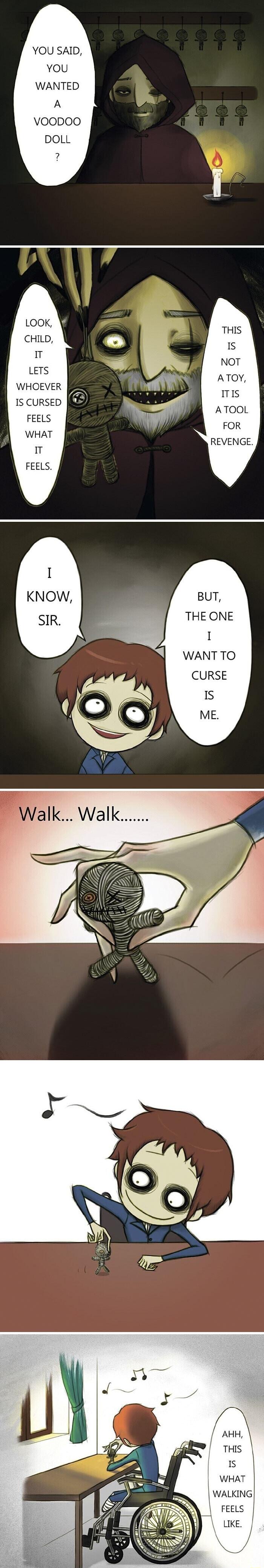 YOU SAID You WANTED A VOODOO DOLL WHOEVER IS CURSED FEELS WHAT m FEELS ATOY mis ATOOL FOR REVENGE BUT THE ONE I WANT TO WALKING FEELS ke