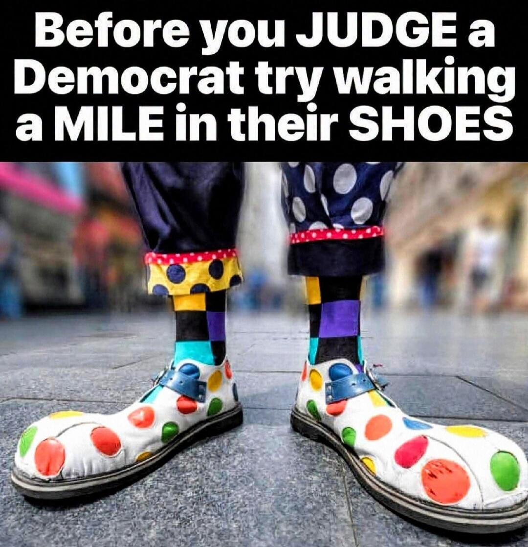 Before you JUDGE a Democrat try walking a MILE in their SHOES