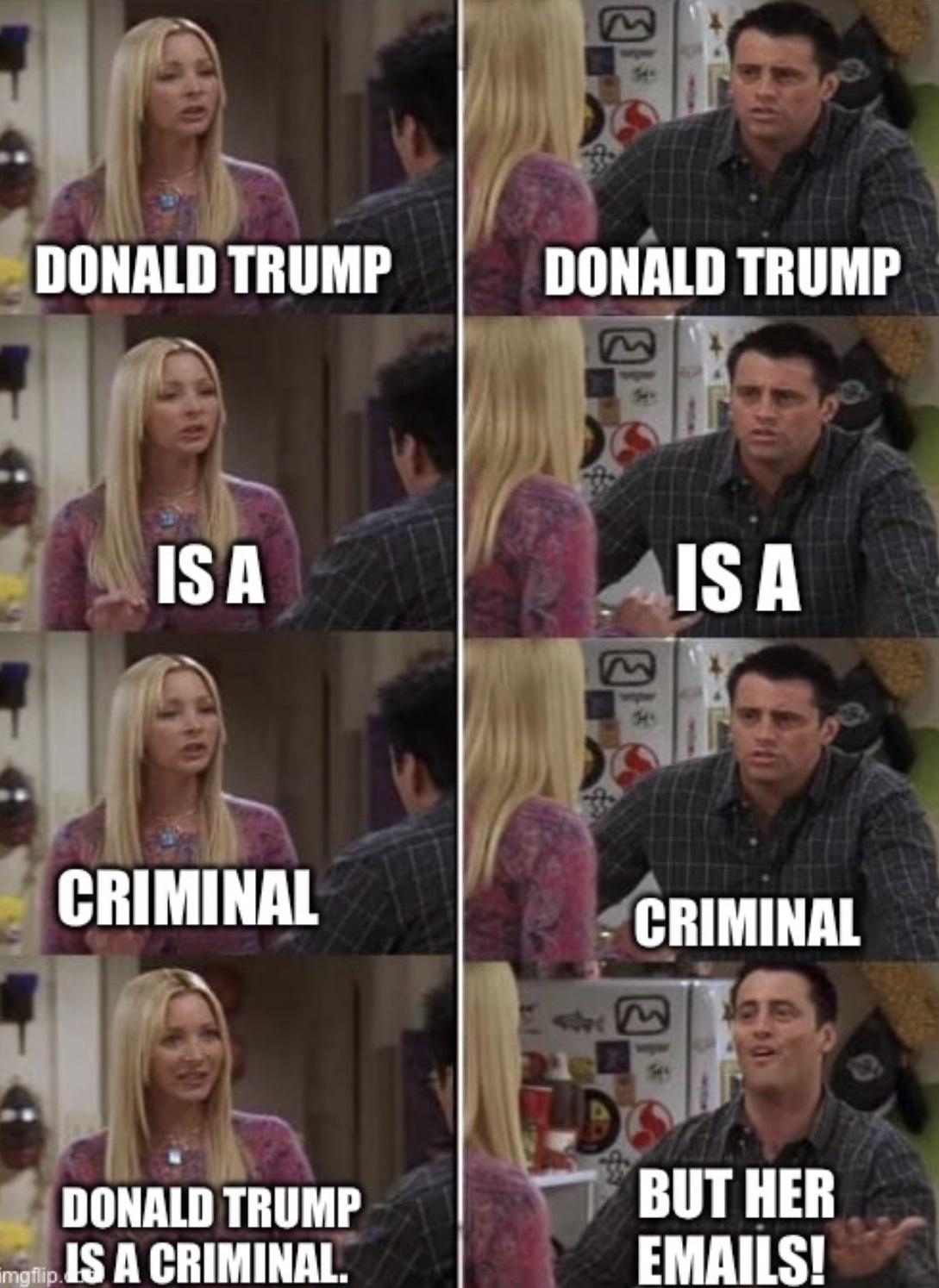 i b l CRIMINAL ir i DONALD TRUMP IS A CRIMINAL L f DONALD TRUMP A GIIIHIIIAI I XFfglilll HER 1