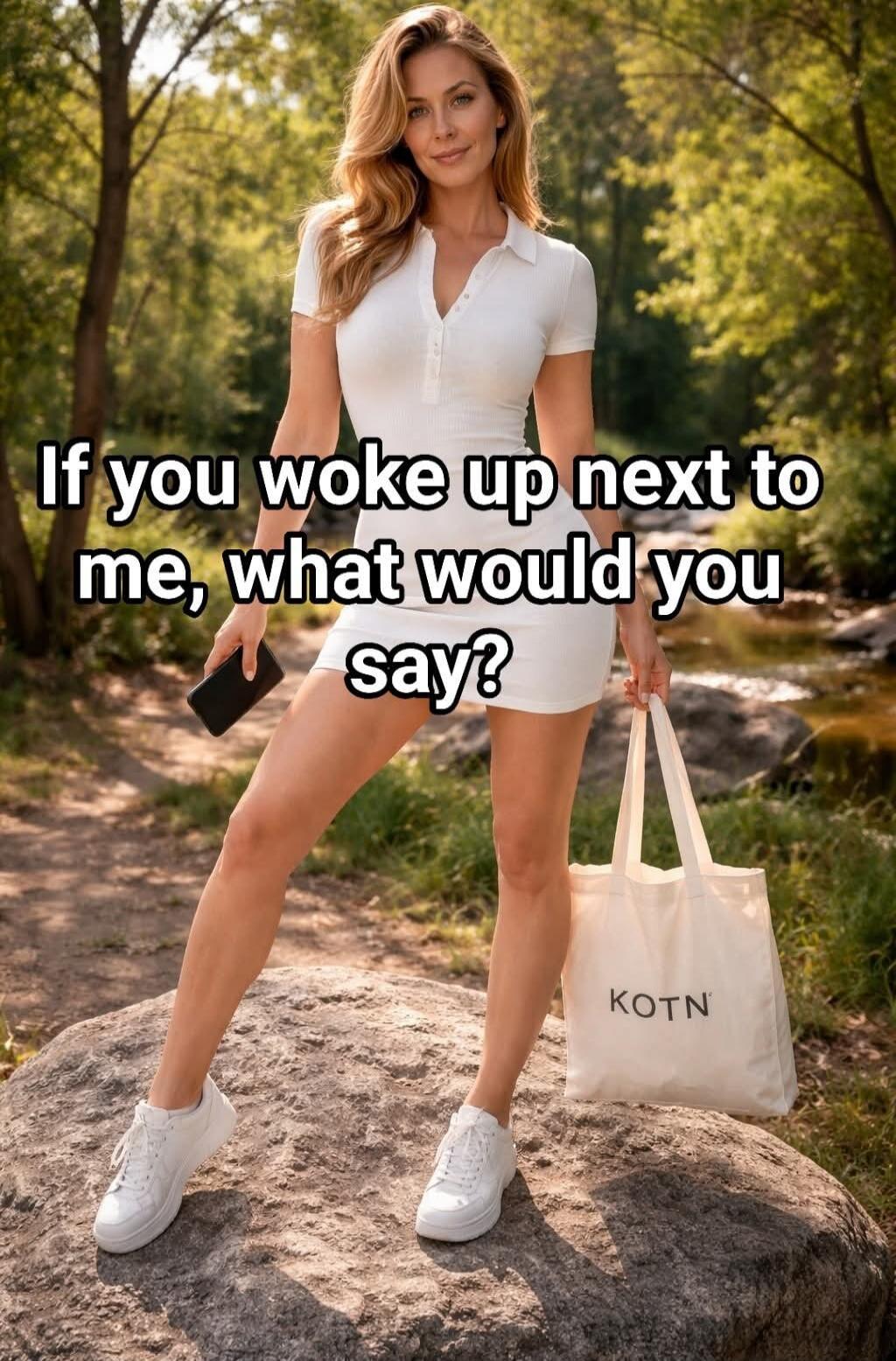 If you woke up next to me, what would you say? KOTN