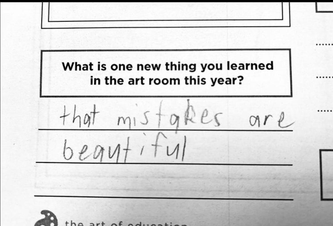 What is one new thing you learned in the art room this year