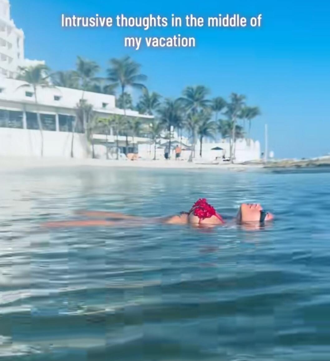 Intrusive thoughts in the middle of my vacation