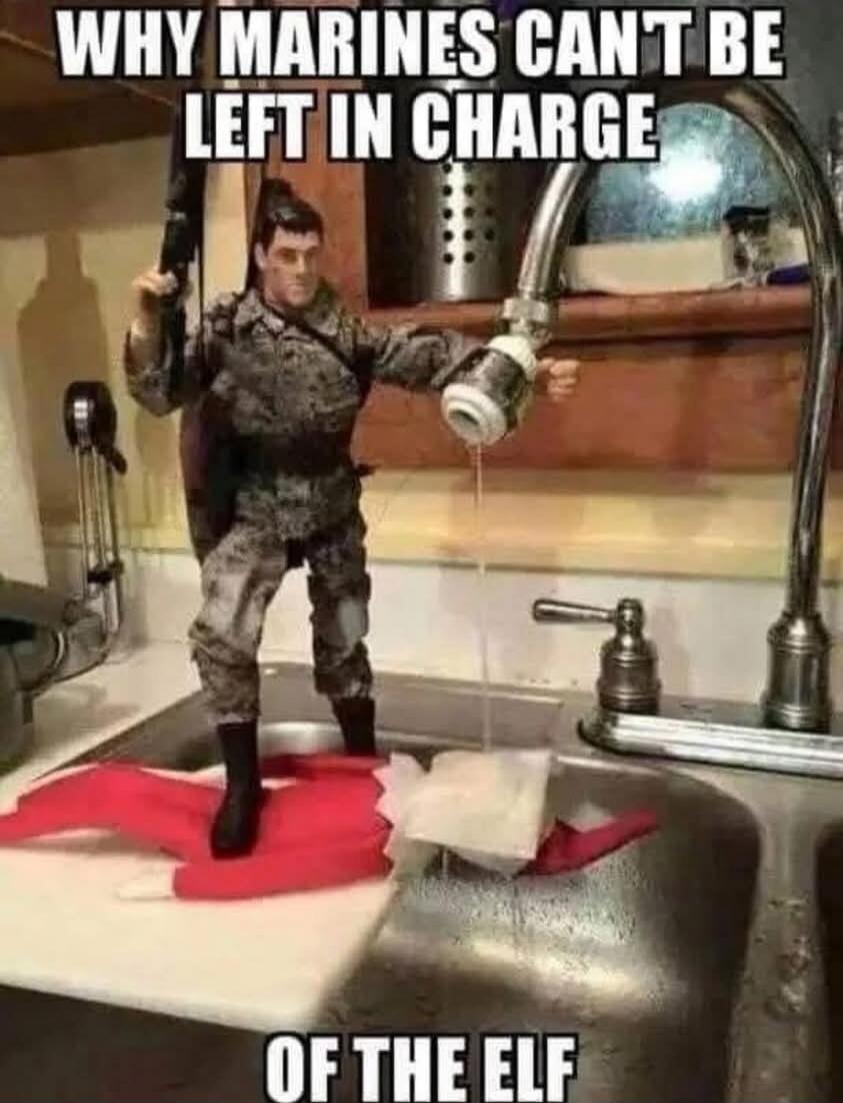 WHY MARINES CAN'T BE LEFT IN CHARGE OF THE ELF