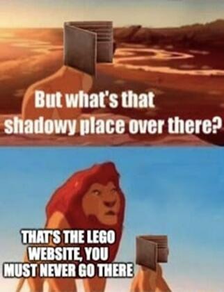 But what's that shadowy place over there? THAT'S THE LEGO WEBSITE, YOU MUST NEVER GO THERE