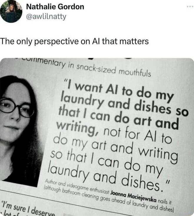 The only perspective on AI that matters

