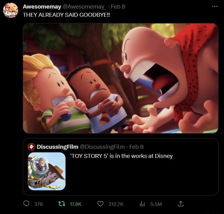 Awesomemay esomeniay Feb THEY ALREADY SAID GOODBYE 12 is i the works at Disney