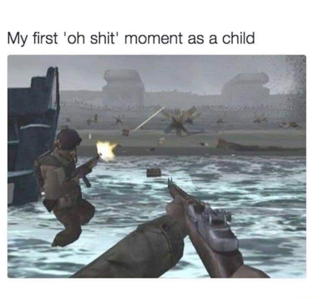 My first oh shit moment as a child