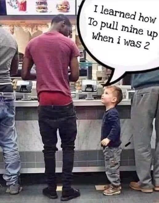 I learned how To pull mine up when i was 2