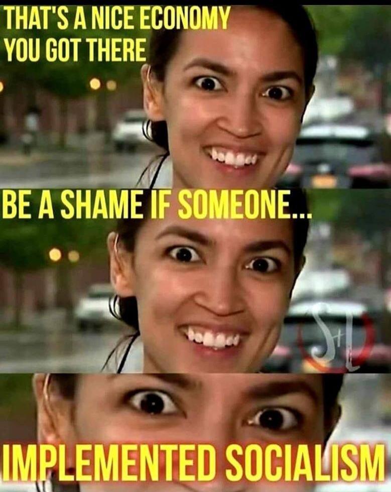 THAT'S A NICE ECONOMY YOU GOT THERE BE A SHAME IF SOMEONE... IMPLEMENTED SOCIALISM