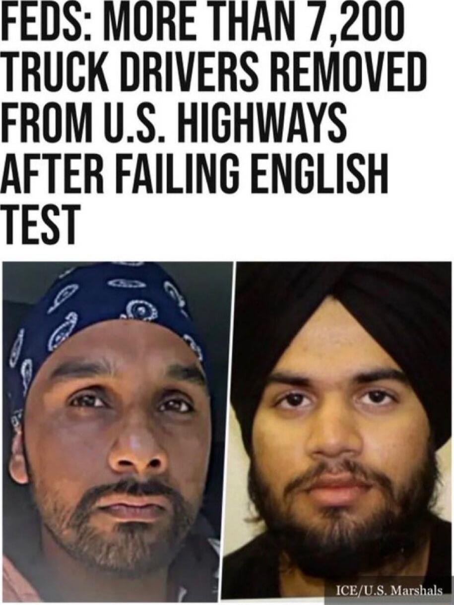 FEDS: MORE THAN 7,200 TRUCK DRIVERS REMOVED FROM U.S. HIGHWAYS AFTER FAILING ENGLISH TEST