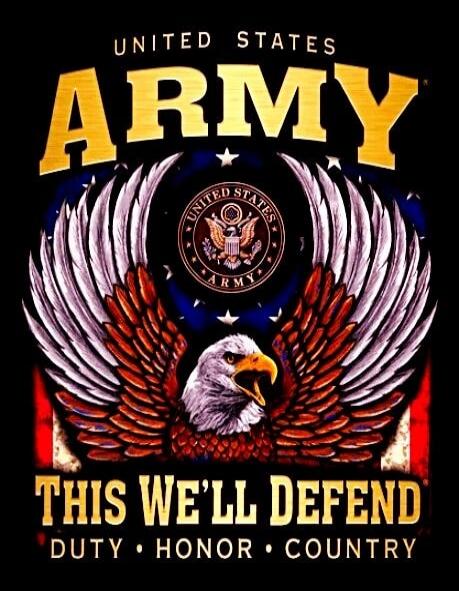 UNITED STATES ARMY
THIS WE'LL DEFEND
DUTY • HONOR • COUNTRY
