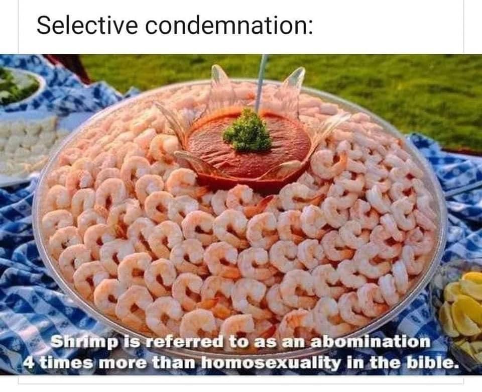 Hifithp isreferred to as an abomination times morethan iomosexuality in the bible