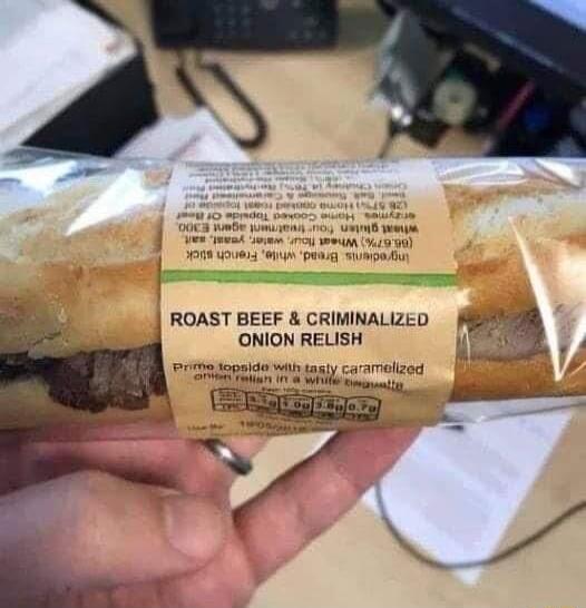 ROAST BEEF CRIMINALIZED ONION RELISH liczoreteed