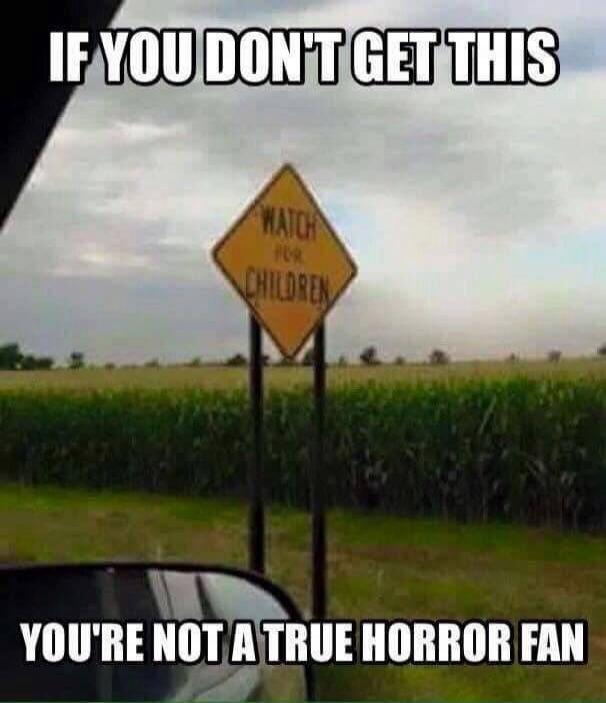 IF YOU DON'T GET THIS YOU'RE NOT A TRUE HORROR FAN WATCH FOR CHILDREN