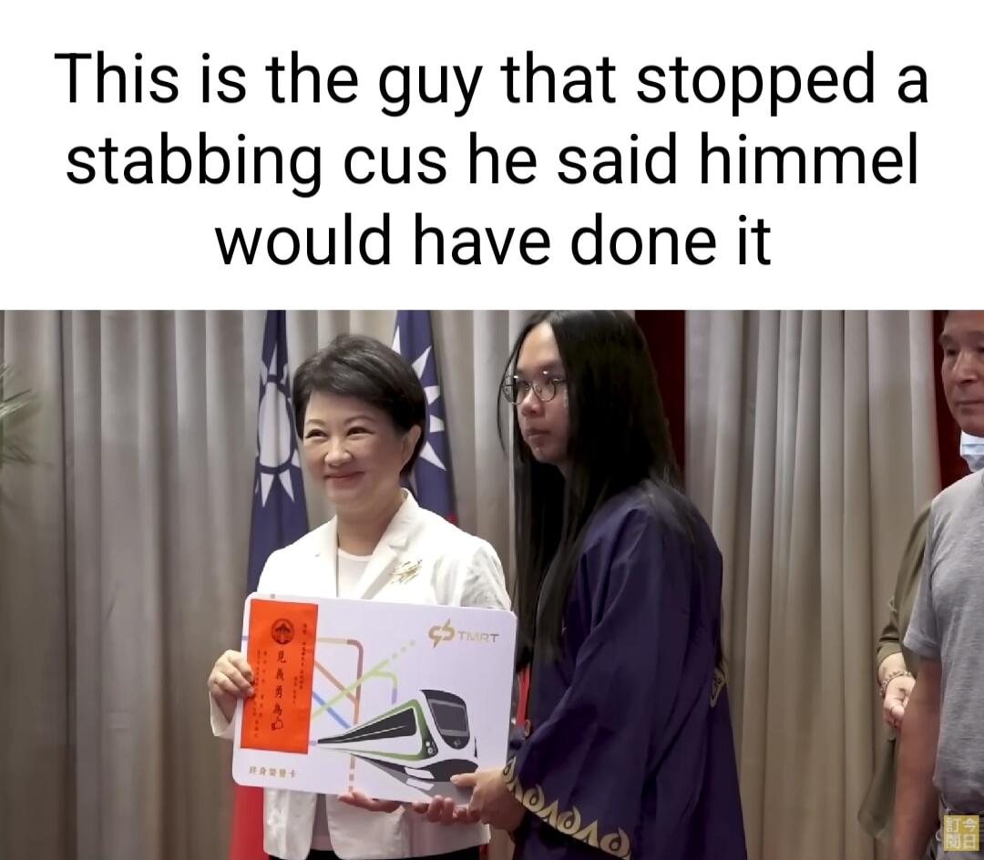 This is the guy that stopped a stabbing cus he said himmel would have done it