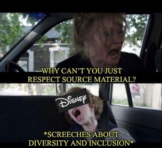 CANT YOU JUST RESPECT SOURCE MATERIALY SCREECHES ABOUT DIVERSITY AND INCLUSION