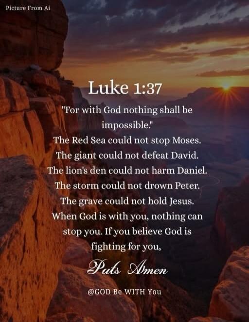 Picture From Ai. Luke 1:37. 