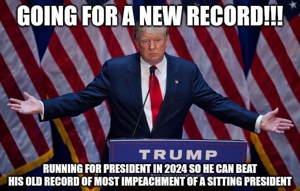 m Ttrump g llllll Wl IInmllmslmlm HIS OLD RECORD GFIIIST IMPEACHMENT OF A SITTING PRESIDENT