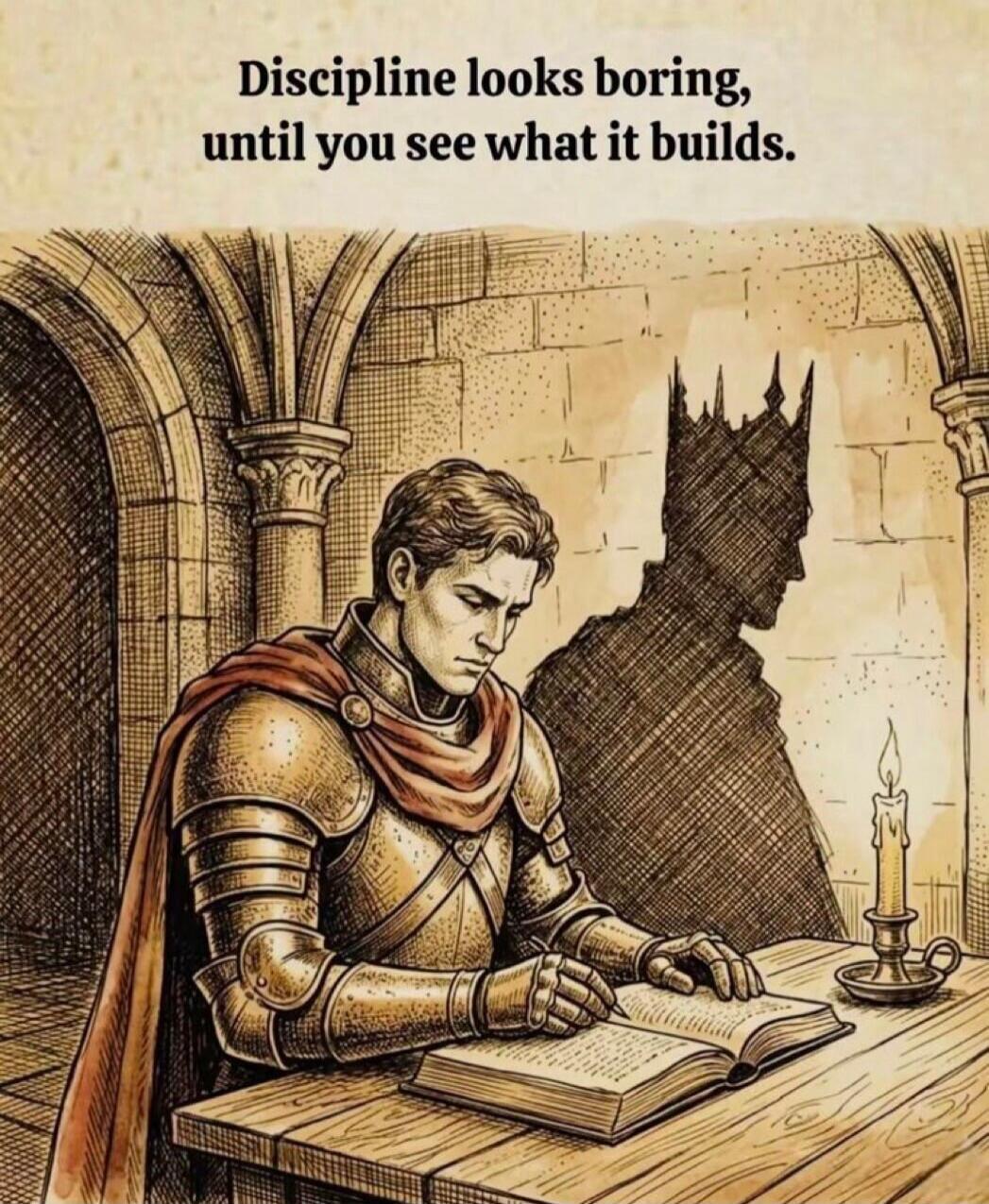 Discipline looks boring, until you see what it builds.