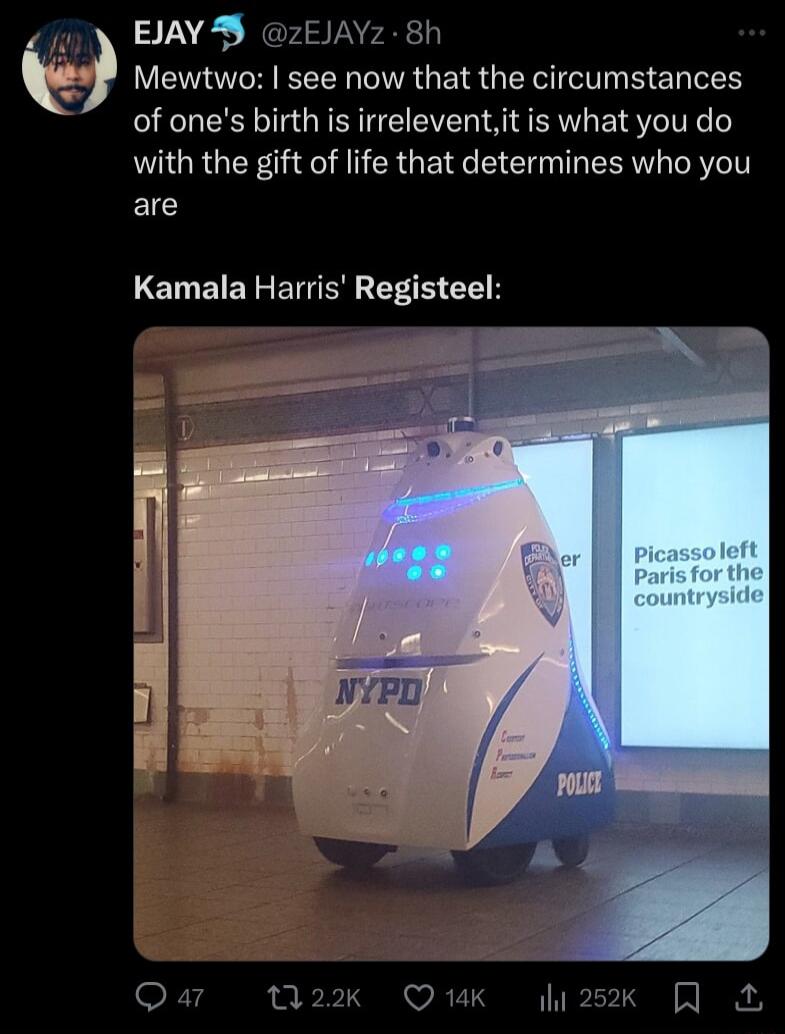 i EJAY S zEJAYz 8h 9 E I LN R GEIR G EY I R ER LN of ones birth is irreleventit is what you do with the gift of life that determines who you are Kamala Harris Registeel