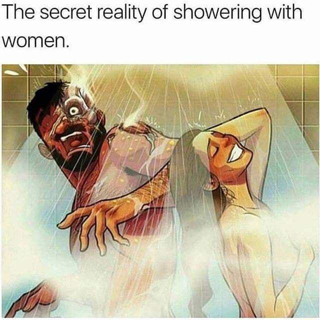 The secret reality of showering with women