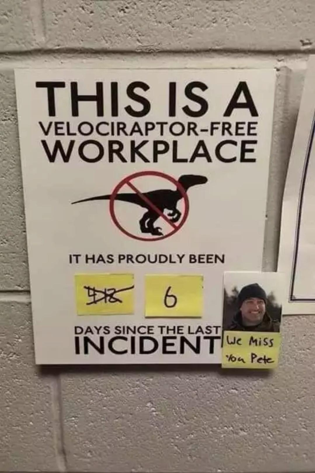 VELOCIRAPTOR FREE WORKPLACE IT HAS PROUDLY BEEN