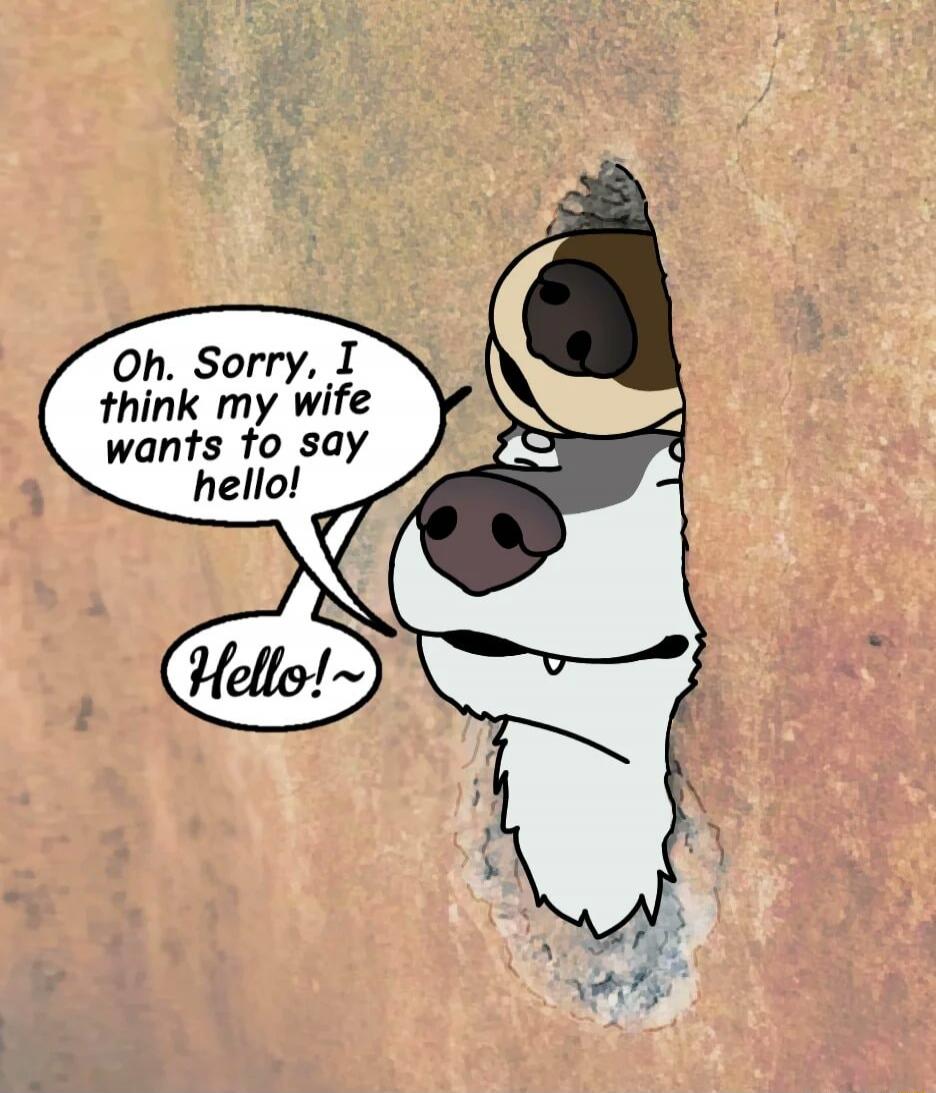 Oh. Sorry, I think my wife wants to say hello! Hello!