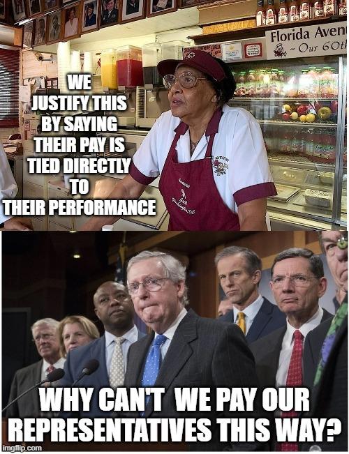 WIIY CANT WEPAY OUR REPRESENTATIVES THIS WAYD