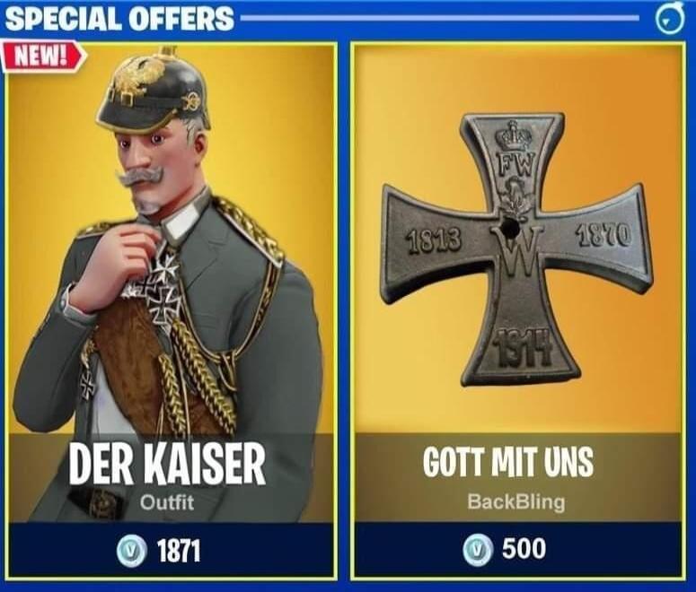 DER KAISER Outfit 1n GOTT MIT UNS BackBling 500