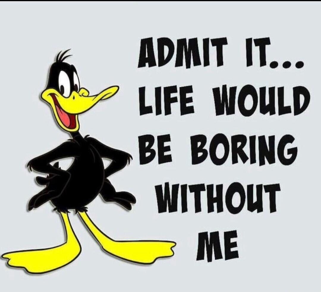 ADMIT IT... LIFE WOULD BE BORING WITHOUT ME